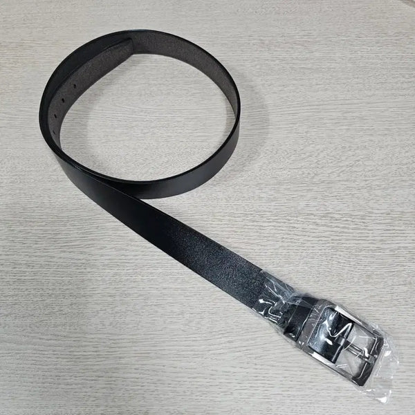 [BUNJANG] No Brand Black Full Grain Leather Belt - Big Size (34-37 Inch) / 새상품 노브랜드 블랙 통 소가죽 벨트 남자34ㅡ37인치 빅사이즈ㅡ0114