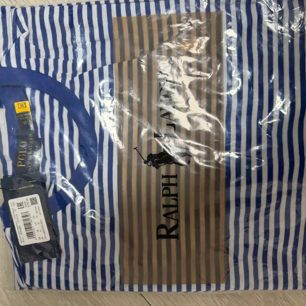 [BUNJANG] Polo Ralph Lauren Blue Stripe Short Sleeve T-Shirt XL / 폴로 랄프로렌 블루 스트라이프 반팔 티셔츠 XL