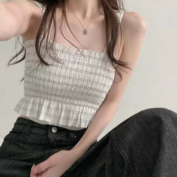 [BUNJANG] Minipoe Mika Bustier Tank Top / 미니포에 미카 뷔스티에 나시