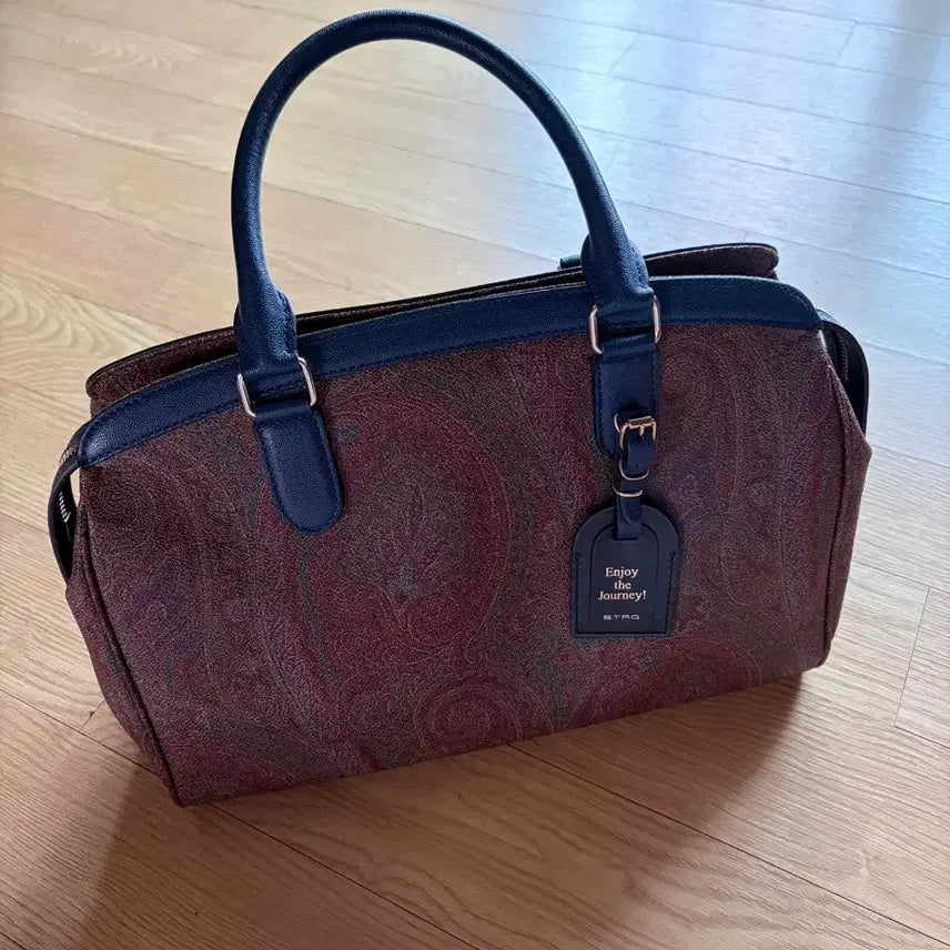 [BUNJANG] Etro Paisley Leather Tote Bag with Shoulder Strap / (가격내림) 에트로 페이즐리 토트백