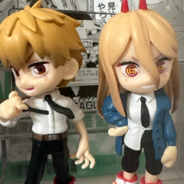 [BUNJANG] Chainsaw Man Denji & Power Full Body Figure Bundle / 체인소맨 덴지파워 팔버스피규어 일괄판매