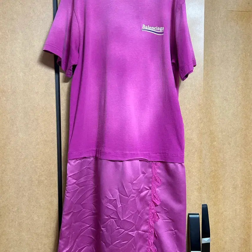 [BUNJANG] Balenciaga Pink Mixed Media Dress XS / 발렌시아가 핑크 원피스 XS(6월까지세일)