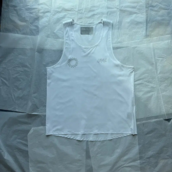 [BUNJANG] UVU Running Vest White Pink Unisex Sports Training / UVU 러닝 베스트 화이트 핑크 스프츠 트레이닝 남여공용
