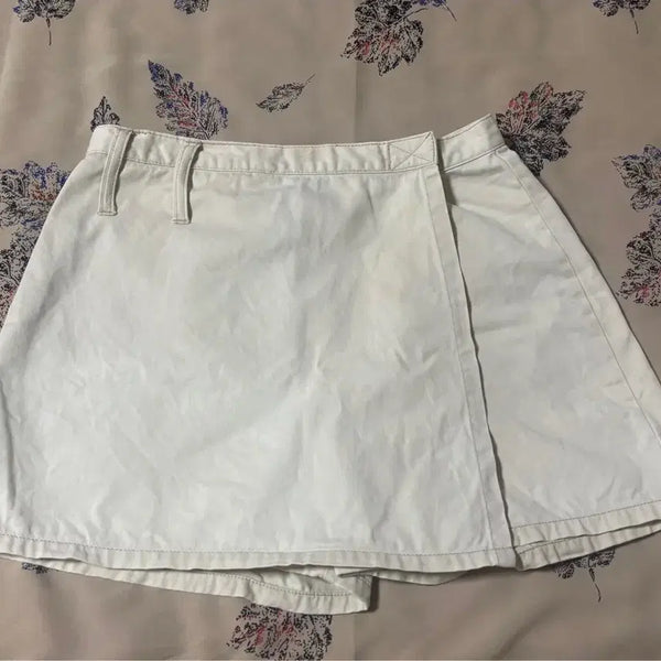 [BUNJANG] Denim Wrap Skort / 데님 랩 치마바지