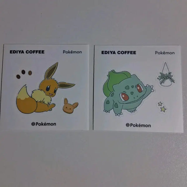 [BUNJANG] Pokemon Ediya Sticker Bundle Set - Eevee & Bulbasaur / [일괄] 포켓몬 이디야 스티커 이브이 이상해씨