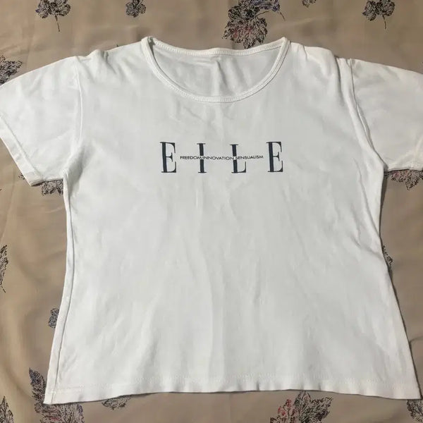 [BUNJANG] ELLE White T-Shirt / 엘르 티셔츠 화이트 새상품