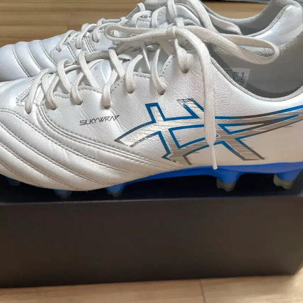 [BUNJANG] Asics DS Light Pro Silky Lab Soccer Cleats White/Blue / 아식스 축구화 DS LIGHT PRO 실키랩 흰/파