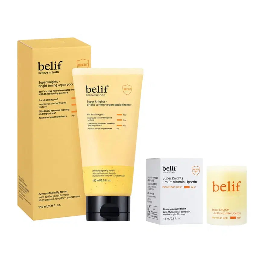 [BUNJANG] Belif Pack Cleanser & Lip Serine Set / [새상품+택포]빌리프 팩 클렌저+립세린
