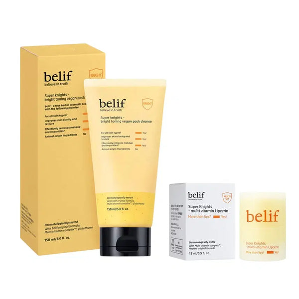 [BUNJANG] Belif Pack Cleanser & Lip Serine Set / [새상품+택포]빌리프 팩 클렌저+립세린