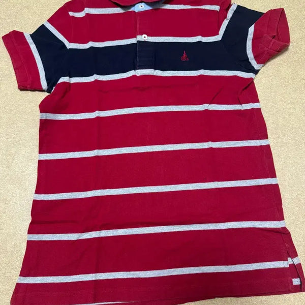 [BUNJANG] Beanpole Men's Striped Polo T-Shirt Size 80 / 빈폴 카라 티셔츠 80 사이즈