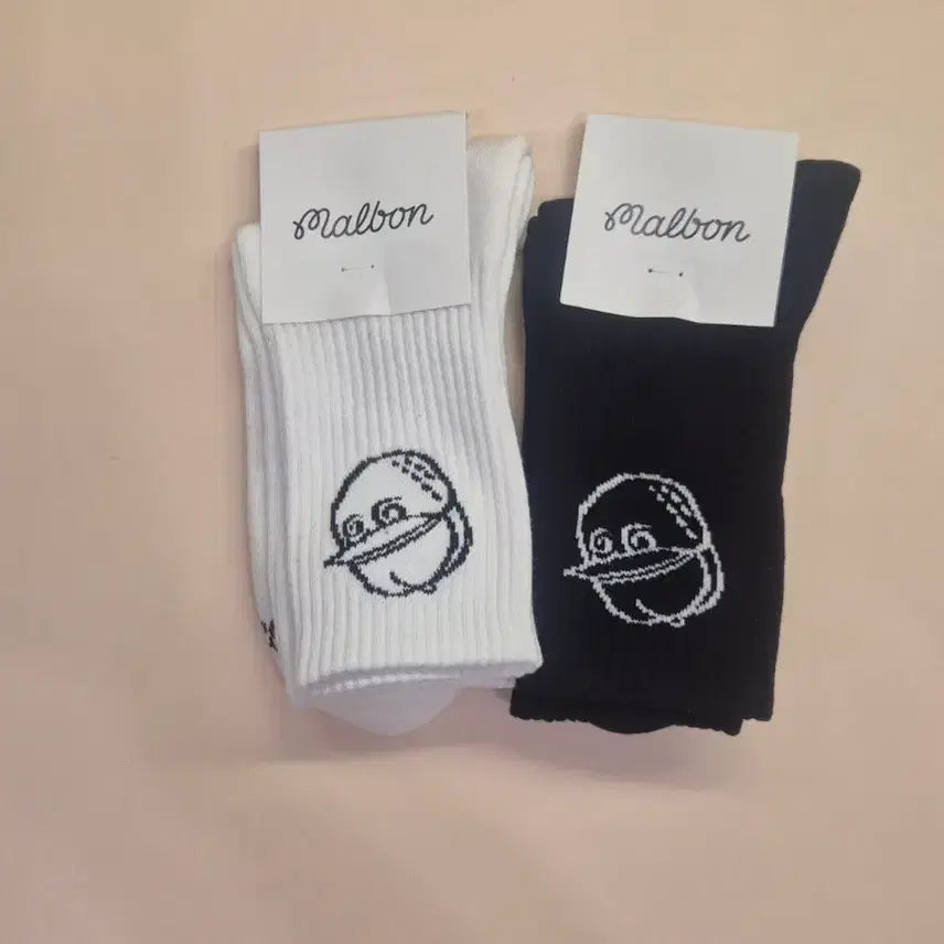 [BUNJANG] Malbon Character Design Long Golf Socks (8 Pairs) / 말본 캐릭터 디자인 골프양말 8켤레