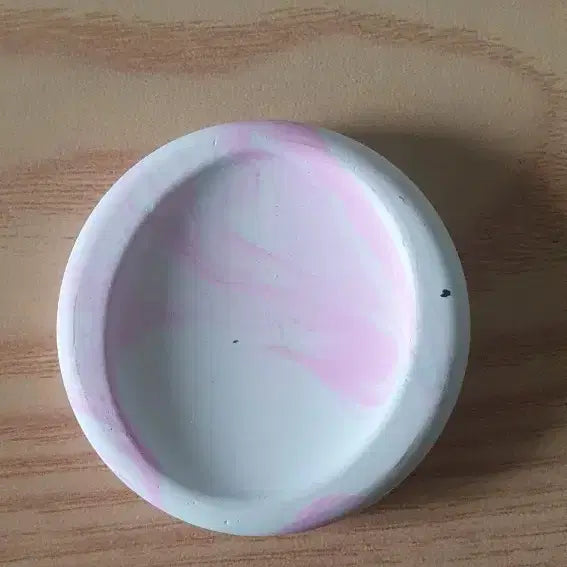 [BUNJANG] Pink Marbling Pattern Wish Stone Decorative Box / 핑크 마블링 무늬 위시스톤