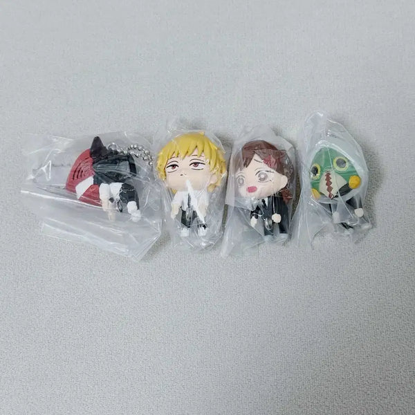 [BUNJANG] Chainsaw Man Keychain Gacha 4 Types Set / [일괄] 체인소맨 대롱 가챠 4종