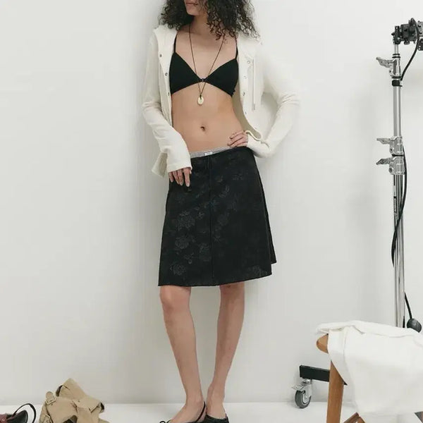 [BUNJANG] Soa Fleur De Lis Midi Skirt / 소플러  / 플레르드 미디스커트