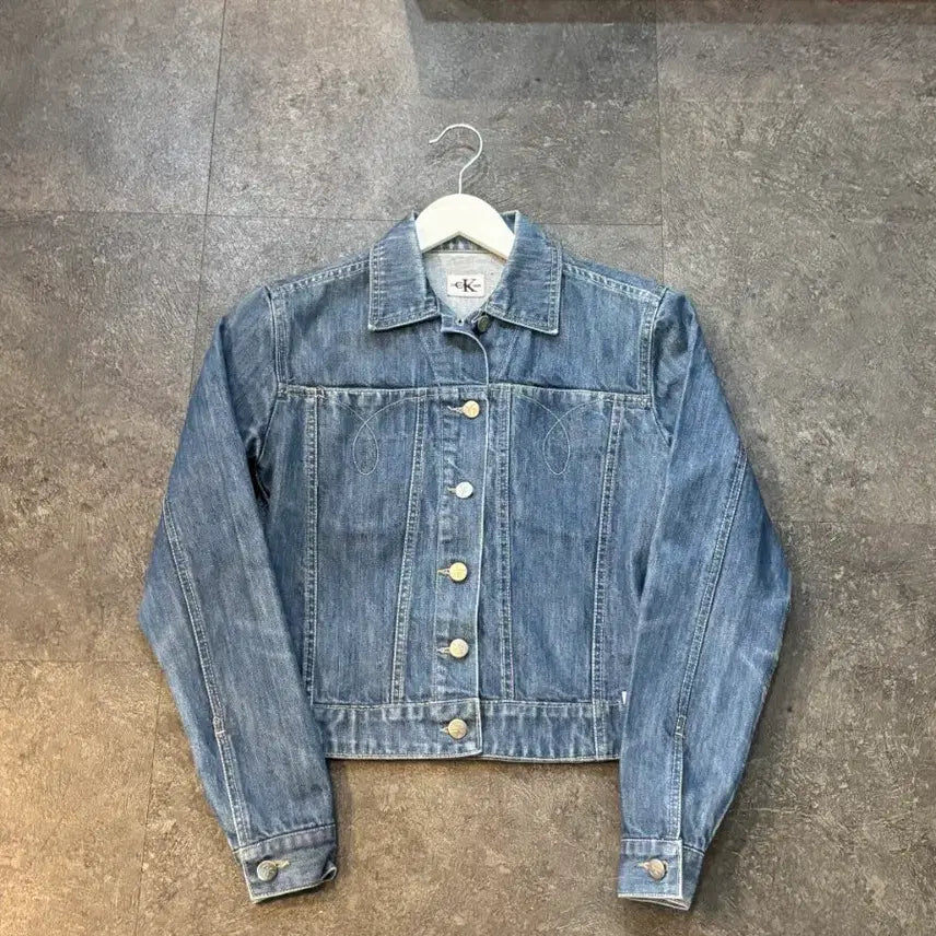 [BUNJANG] Calvin Klein Women's Denim Jacket / 캘빈클라인 청자켓 데님 자켓 여성