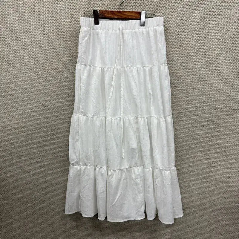 [BUNJANG] Vintage Mori Banding Long Skirt 28 Inch / 빈티지 모리 밴딩 롱스커트 28인치 D03809