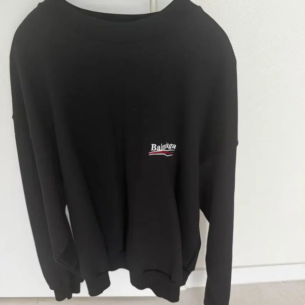 [BUNJANG] Balenciaga Black Sweatshirt / 발렌시아가 맨투맨 블랙