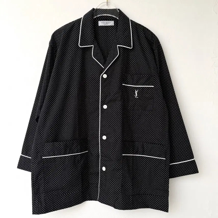 [BUNJANG] YSL Yves Saint Laurent Vintage Dot Pajama Set / YSL 입생로랑 빈티지 도트 홈웨어 파자마 잠옷 세트