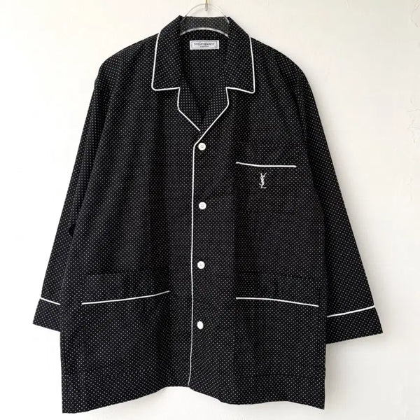 [BUNJANG] YSL Yves Saint Laurent Vintage Dot Pajama Set / YSL 입생로랑 빈티지 도트 홈웨어 파자마 잠옷 세트