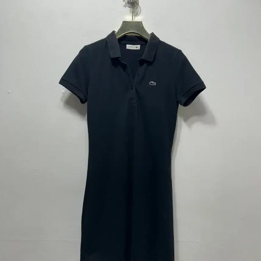 [BUNJANG] Lacoste Black Collar Dress S / 라코스테 블랙 카라 원피스 S