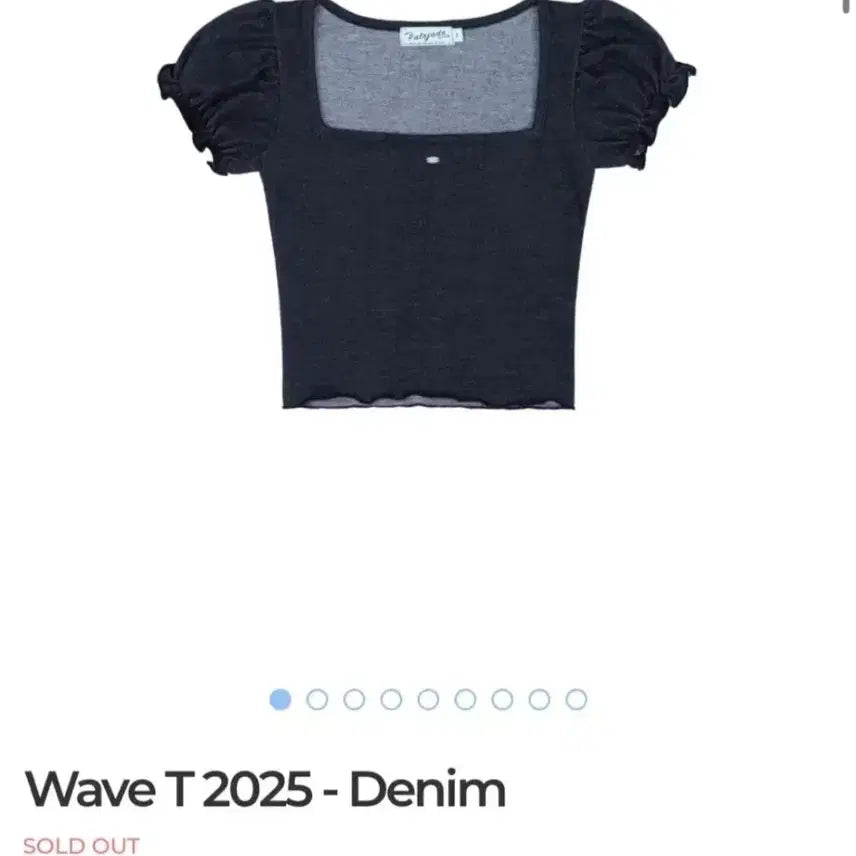 [BUNJANG] Pale JADE Wave Tee Denim 1 Size / 페일제이드 2025 웨이브티 데님 1
