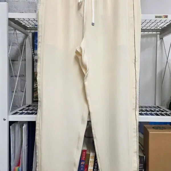 [BUNJANG] 3.1 Phillip Lim Women's Silk 100% Tapered Fit Pants / 3.1필립림 여성바지 27 지퍼 드로스트링 실크100% 밴딩팬츠 WN06