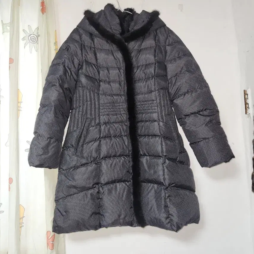 [BUNJANG] Renoma Goose Down Mink Trimmed Women's Padded Jacket / 레노마 구스다운 밍크털 여성 패딩 91-96-165(77