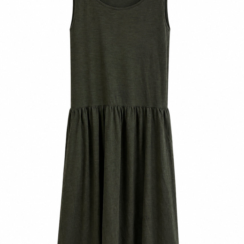 [BUNJANG] Issey Miyake I.S. Vintage Dress Olive Khaki / (주말할인)90s 이세이 미야케 I.S. 원피스