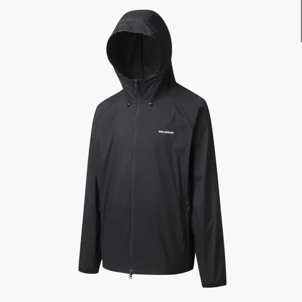 [BUNJANG] Salomon Amplylite Jacket Lightweight Windbreaker Black / 살로몬 앰피라이트 자켓 경량 바람막이 블랙자켓 점퍼 간절기 여름 얇은자켓