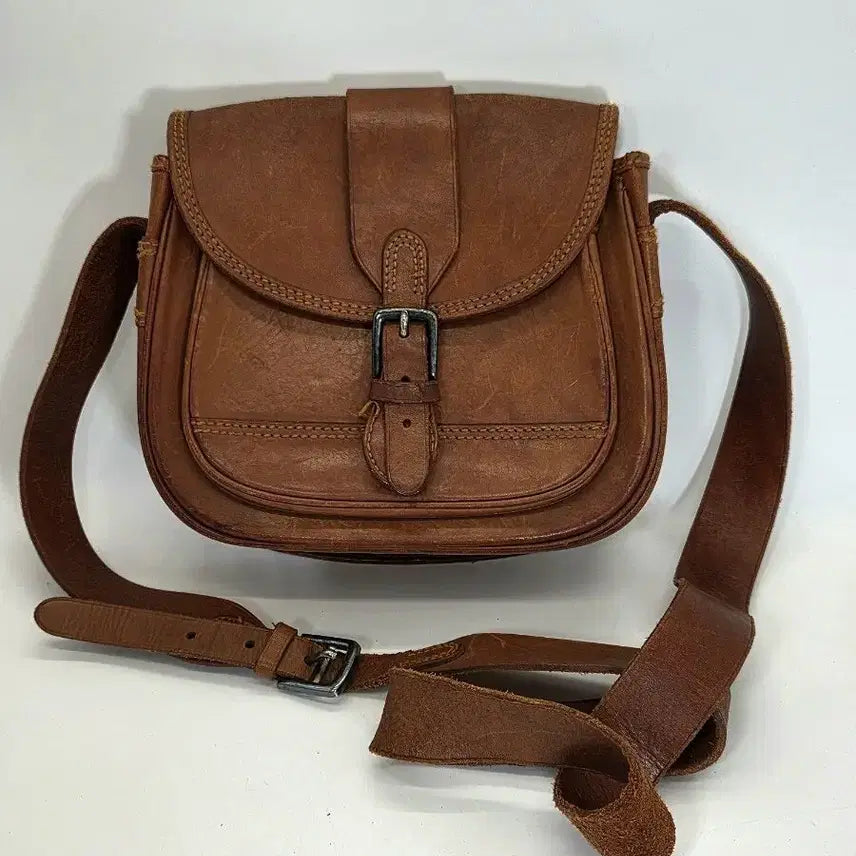 [BUNJANG] Ralph Lauren RRL Double RL Leather Saddle Bag / 랄프로렌 브라운 빈티지 세들백 더블알엘 x 폴로 x