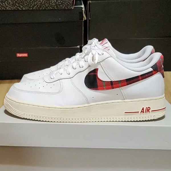 [BUNJANG] Nike Air Force 1 Tartan Plaid White / 나이키 에어포스 280 타탄 플레이드 화이트
