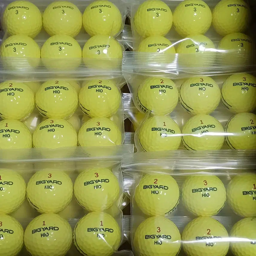 [BUNJANG] BigYard A-Grade Glossy Colored Lost Golf Balls (120 Count) / 빅야드 A급 유광 컬러 로스트볼 120구 중고골프공 -무료배송-
