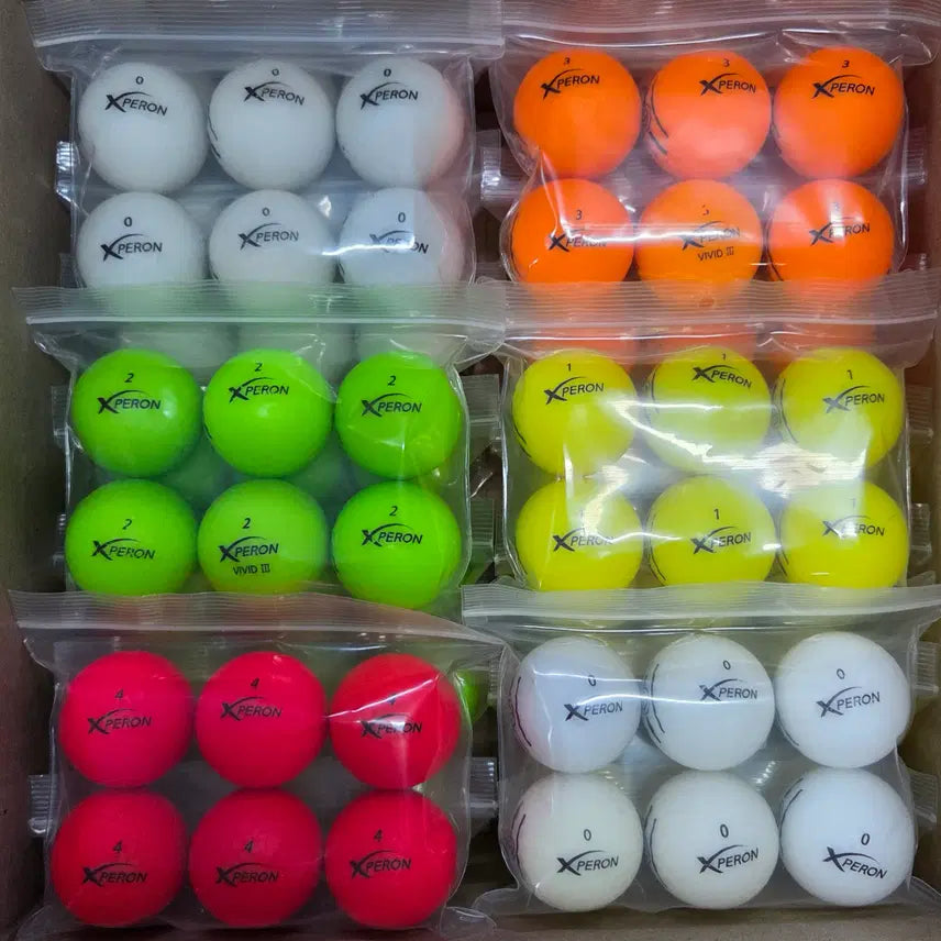 [BUNJANG] Xperon A-Grade Matte Colored Used Golf Balls (120 Balls) / 엑스페론 A급 무광 컬러 로스트볼 120구 중고골프공 -무료배송-