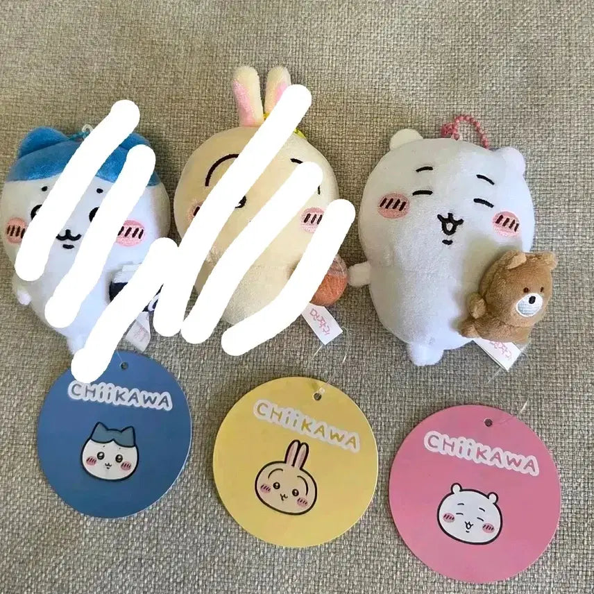 [BUNJANG] Chiikawa Stress Ball Keychain / 치이카와 먼작귀 인형 스트레스볼 키링