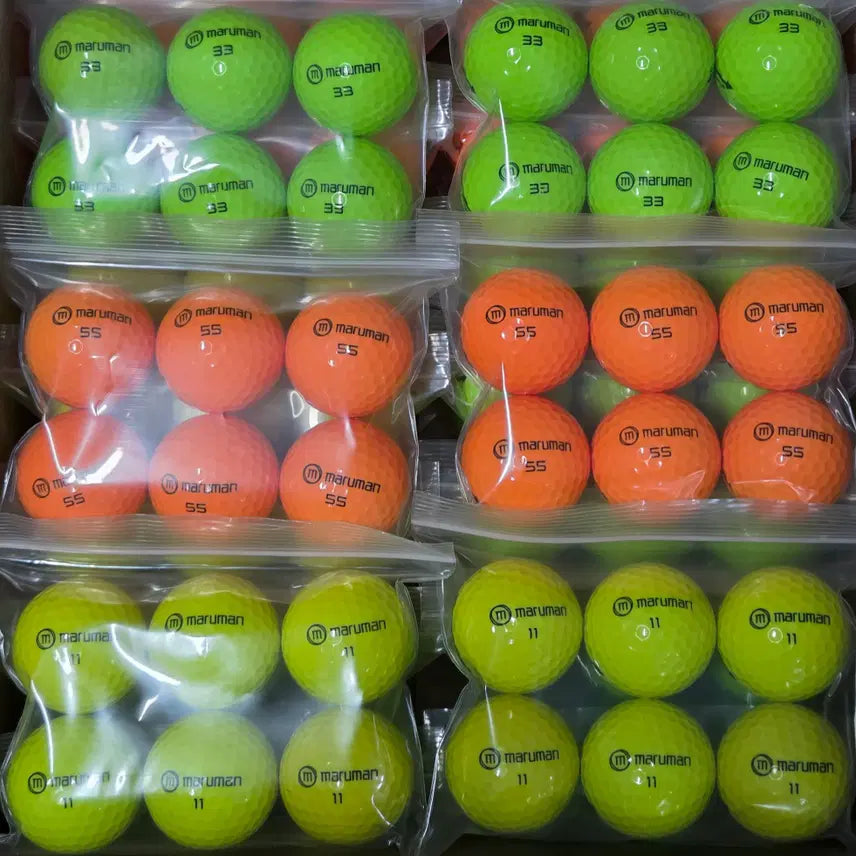 [BUNJANG] Maruman Grade A Glossy Colored Lost Golf Balls (120 pcs) / 마루망 A급 유광 컬러 로스트볼 120구 중고골프공 -무료배송-