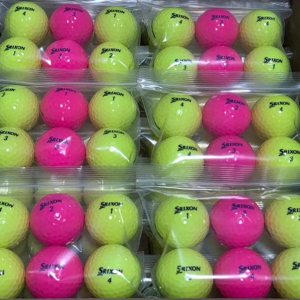 [BUNJANG] Srixon A-Grade Glossy Colored Used Golf Balls (120 Count) / 스릭슨 A급 유광 컬러 로스트볼 120구 중고골프공 -무료배송-