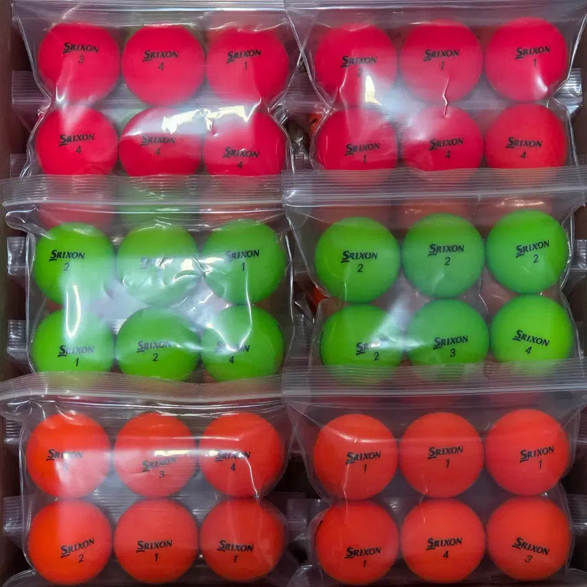 [BUNJANG] Srixon A-Grade Matte Color Used Golf Balls - 120 Balls / 스릭슨 A급 무광 컬러 로스트볼 120구 중고골프공 -무료배송-
