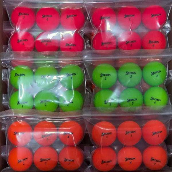 [BUNJANG] Srixon A-Grade Matte Color Used Golf Balls - 120 Balls / 스릭슨 A급 무광 컬러 로스트볼 120구 중고골프공 -무료배송-