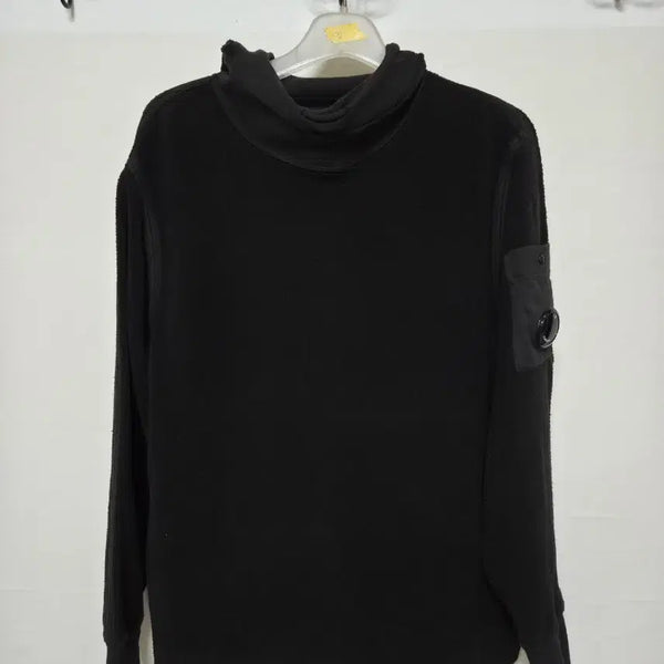 [BUNJANG] CP Company Black Turtle Neck Sweat Hoodie T-Shirt / CP컴퍼니 블랙 터틀넥 스웻 후드 티셔츠