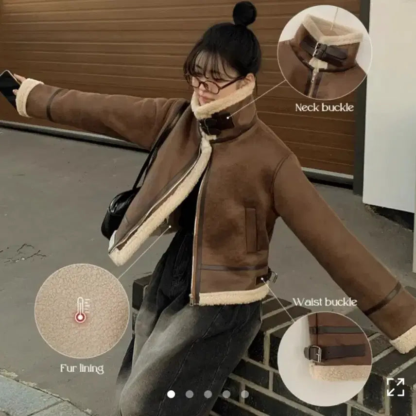 [BUNJANG] Avery Mustang Jacket / 에이블리 무스탕 자켓
