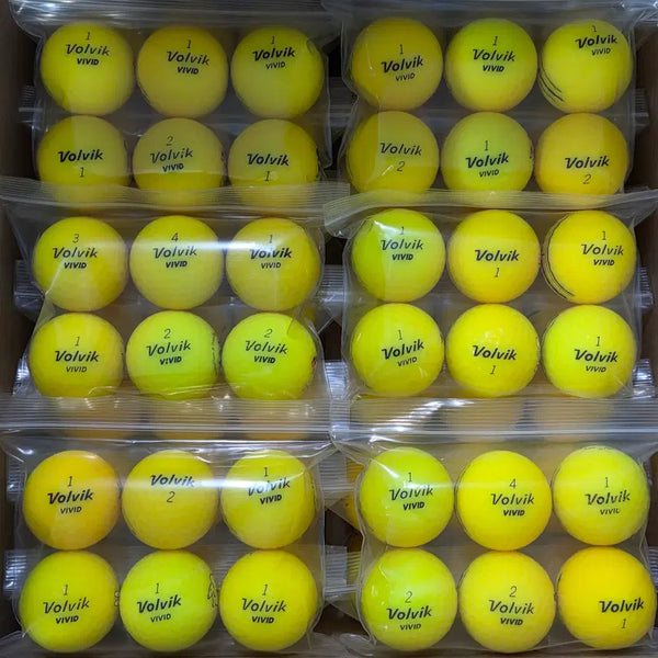 [BUNJANG] Volvik Vivid A-Grade 3-Piece Matte Color Used Golf Balls - 120 Balls / 볼빅 비비디 A급 3피스 무광 컬러 로스트볼 120구 중고골프공 -무배-