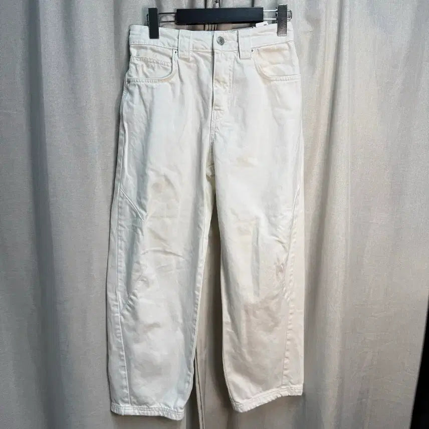 [BUNJANG] Zara White Denim Baggy Fit Pants Size 27 / 27 자라 zara 데님 화이트 베기핏 팬츠 바지