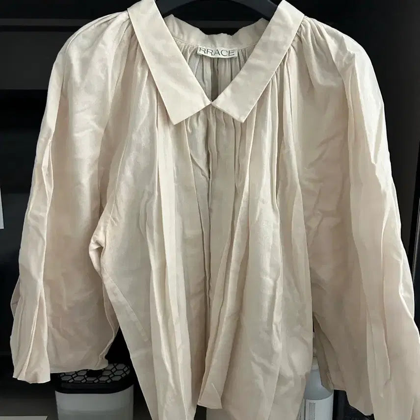[BUNJANG] RRACE Linen Blend Blouse Beige / RRACE 블라우스 베이지