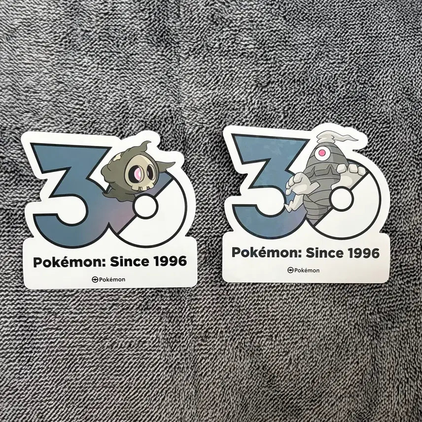 [BUNJANG] Pokemon 30th Anniversary Logo Skull-Mong Mirage-Mong Evolution Set Sticker / 한국한정] 포켓몬 30주년 로고 스티커 해골몽 미라몽 진화 세트