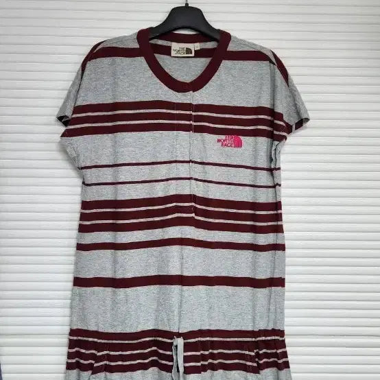 [BUNJANG] The North Face Striped Short Sleeve Dress / 노스페이스 스트라이프 반팔 원피스