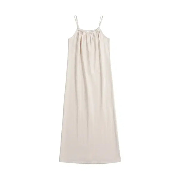 [BUNJANG] Fray Basic Halterneck Sleeveless Dress / 여성S / 프레이 베이직 끈 나시 홀터넥 원피스BG 25-29