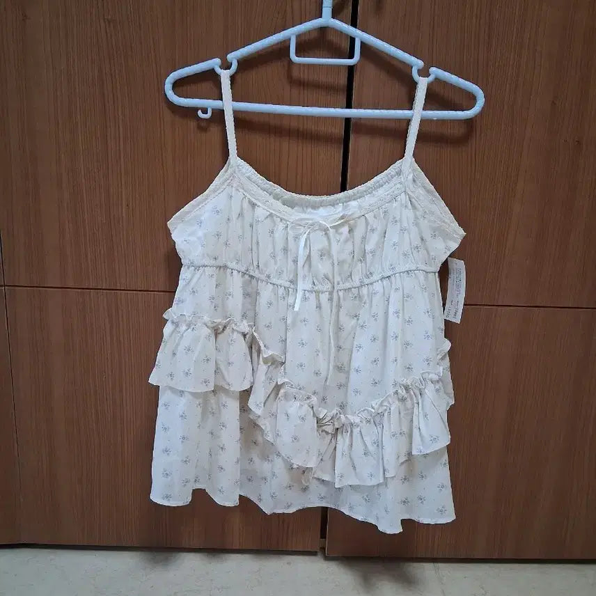 [BUNJANG] Flower Floral Tank Top Mori Girl Style / 플라워 꽃 나시 모리걸
