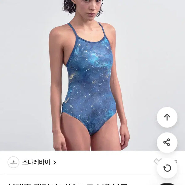 [BUNJANG] Sonia Rykiel Black Hole Galaxy XS Swimsuit / 소냐레바이 블랙홀 갤럭시 xs