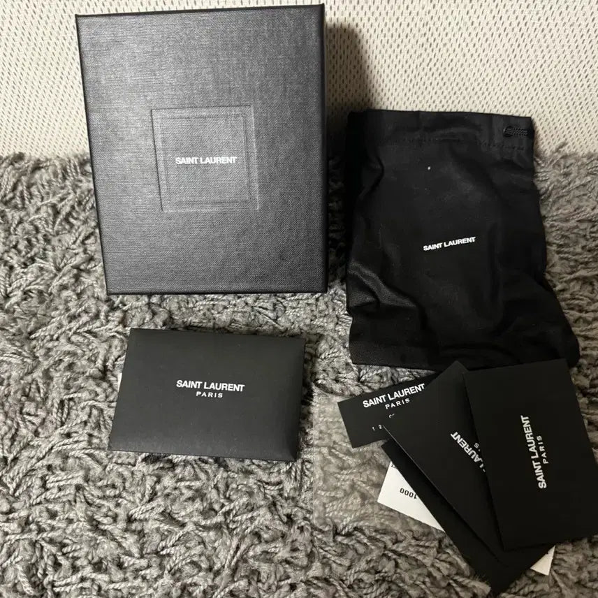 [BUNJANG] Saint Laurent Wallet Box Set / 생로랑 지갑 구성품 박스