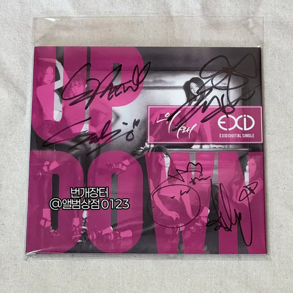 [BUNJANG] EXID "Up & Down" Full Member Signed Digital Single / 이엑스아이디(EXID) [위아래] 전원친필싸인 디지털 싱글